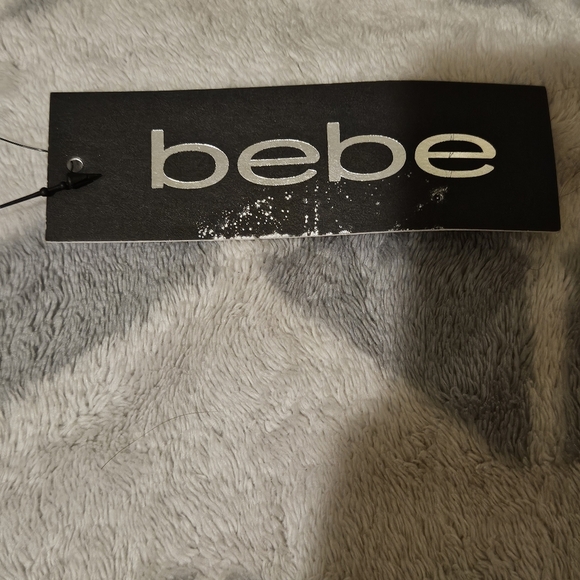 Bebe Womens Elegant Black Sheer Silver Rhinestone Scarf All Occasions & Seasons - Picture 10 of 11